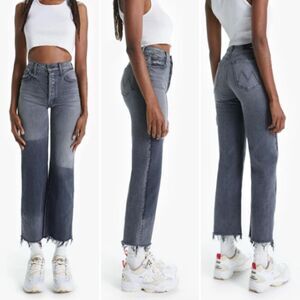 MOTHER Superior Rambler Ankle Fray Jean in Hitting the Pavement Wash Size 29
